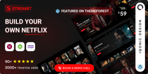 Streamit – Video Streaming WordPress Theme: Your Ultimate Solution for Online Video Projects Looking to revamp your video streaming website? Say hello to Streamit – Video Streaming WordPress Theme! This dynamic and feature-rich theme is designed specifically for video streaming platforms