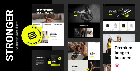 Elevate your gym or fitness club with Stronger - Gym and Fitness Theme from ThemeForest. Responsive