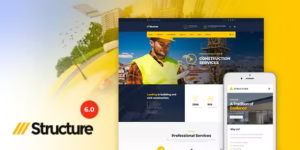 Elevate your construction website with the Structure Construction WordPress Theme. Get it now at Bevaultx for a professional