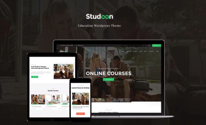 Studeon Education WordPress theme is a fresh