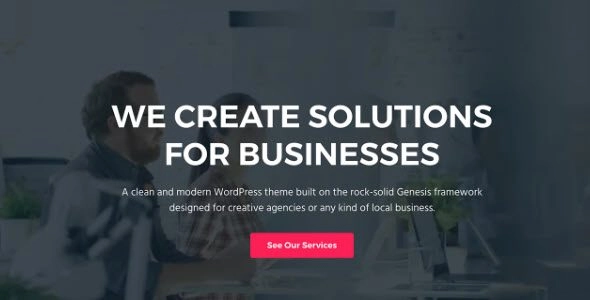 Business Pro is designed to be simple yet flexible. It leverages the built-in core functionality of WordPress like custom logos