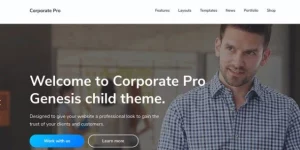 Corporate Pro is a smart investment for businesses wanting to make a lasting impression. Corporate Pro has raised the bar for Genesis child themes with its smart new features such as the One Click Demo Import