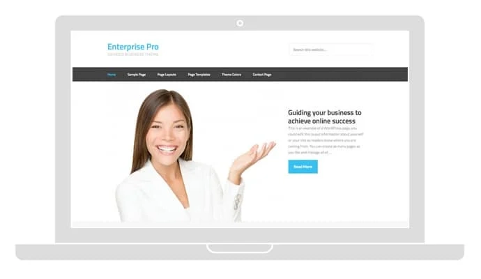 Take the initiative for your business venture or services with the ingenuity and approachable design of the Enterprise theme. Bold undertakings don’t have to be risky and Enterprise theme offers your company or brand the secure