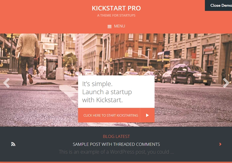 Are you launching a startup business? Or do you want your business to look like a startup? Meet Kickstart Pro. This high-energy theme is chock-full of features you can put to work for your business with just a few clicks.