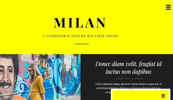 Your unmistakable style deserves a site that features it beautifully. Presenting Milan