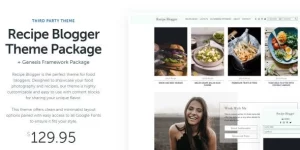 Recipe Blogger is the perfect theme for food bloggers. Designed to showcase your food photography and recipes