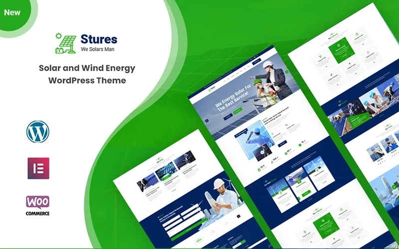 Stures is a Solar and Wind Energy WordPress Theme for green