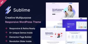 Create any site fast with Sublime WordPress Theme. 9+ unique demos