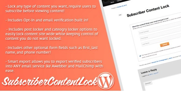 Unlock exclusive content with the Subscriber Content Lock for WordPress! Easily install and activate this powerful plugin to manage your newsletters and subscriber lists. Download from the Bevaultx at a fraction of the cost. Boost engagement today!