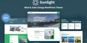 Sunlight is a Wind  Solar Energy WordPress Theme. The theme created for green