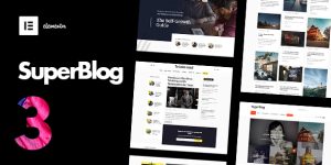 SuperBlog is a modular and flexible magazine and blog theme with a responsive layout and elegant styling. You have complete  unlimited control over the homepage. The theme includes lots of features. All functions and are based on solid back-end framework. Content Management Take advance of the native WordPress functions…