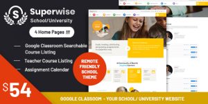 Superwise – Modern Education and Google Classroom Theme: A Game-Changer for Education Websites If you're on the lookout for a sleek