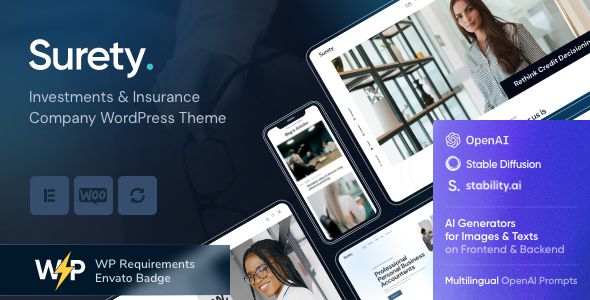 Hey WordPress fanatics! Looking to spruce up your finance-related website? The Surety Finance WordPress Theme could be your next best find. This sleek and professional theme is tailored for financial institutions