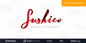 Spice up your Asian food restaurant site with Sushico Theme. Custom menus