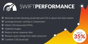 Swift Performance will increase the loading speed of any WordPress website and provides an intelligent