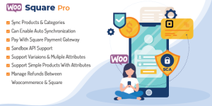 WooSquare Pro is a premium Square payment gateway solution for WooCommerce that allows you to accept Square payments on WooCommerce checkout. You can manage product inventory