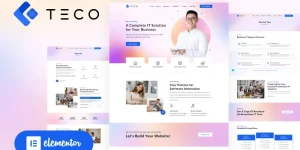 TECO is built on the most popular Elementor drag and drop page builder. It is designed specifically for IT business