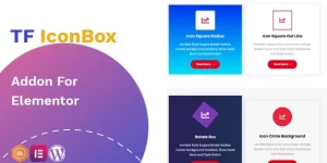 Elevate your Elementor designs with TF IconBox Addon! Create stunning content boxes featuring icons and dynamic hover effects. Choose from modern layouts or customize your own effortlessly. Download it from Bevaultx at a fraction of the cost!