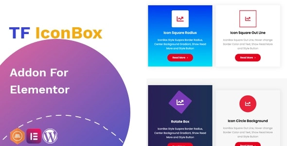 Elevate your Elementor designs with TF IconBox Addon! Create stunning content boxes featuring icons and dynamic hover effects. Choose from modern layouts or customize your own effortlessly. Download it from Bevaultx at a fraction of the cost!