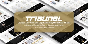 TRIBUNAL WordPress Theme is for Lawyers