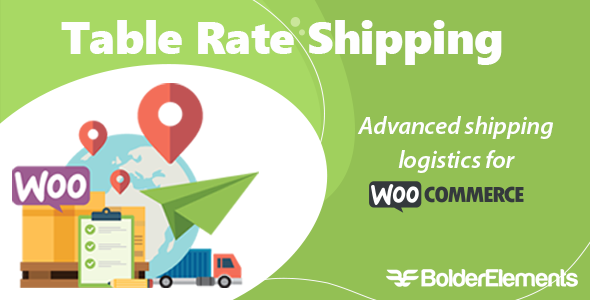 Table Rate Shipping  is a WordPress plugin for WooCommerce. Admins are given the ability to set up a list of conditions and their appropriate costs that are used to determine the shipping options for a shop customer. This table rate method for WooCommerce has the ability to add multiple rates for…