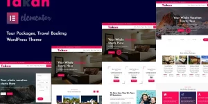 Takan is made as a pure and stylish responsive journey agent WordPress theme. This theme includes a multinational coloring switch opportunity where you can smoothly add your famous color to this theme. Our Theme includes a lot of useful and customization instruments that will construct your online industry thriving. Destination…