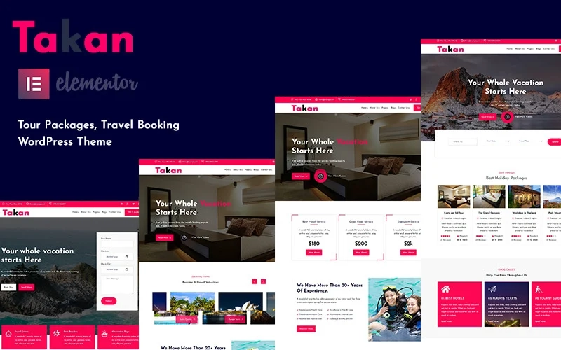 Takan is made as a pure and stylish responsive journey agent WordPress theme. This theme includes a multinational coloring switch opportunity where you can smoothly add your famous color to this theme. Our Theme includes a lot of useful and customization instruments that will construct your online industry thriving. Destination…