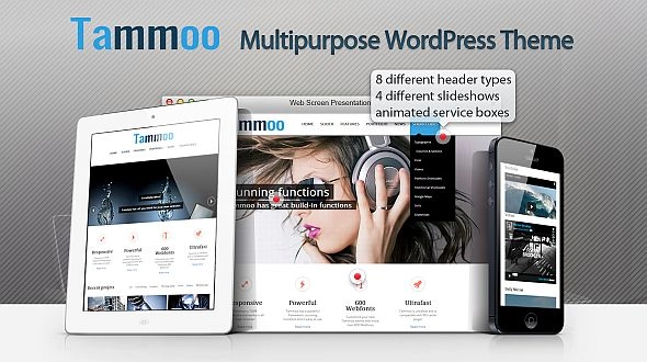 Tammoo is a powerful responsive WordPress Theme