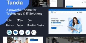 Tanda – Technology and IT Solutions WordPress Theme – designed specifically for technical