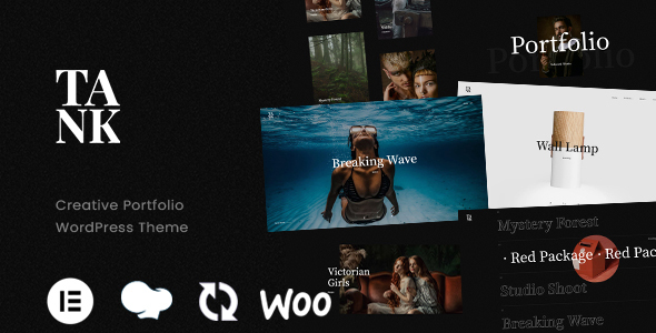 Showcase your work with Tank - Creative Portfolio WP Theme. Stylish