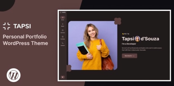 Tapsi  Personal Portfolio WordPress is a highly creative