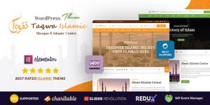 Looking for a top-notch theme for your religious website? The Taqwa - Islamic Center WordPress Theme is precisely what you need. It’s carefully crafted to cater to Islamic centers