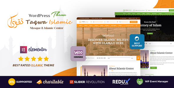 Looking for a top-notch theme for your religious website? The Taqwa - Islamic Center WordPress Theme is precisely what you need. It’s carefully crafted to cater to Islamic centers