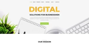 A fresh and crispy website that make visitors feel themselves in the middle of a park - that is exactly what a modern advertising agency needs. It will do half of the job for your company - Targetty WordPress template will attract the audience