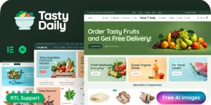 Elevate your online grocery store with TastyDaily - a sleek