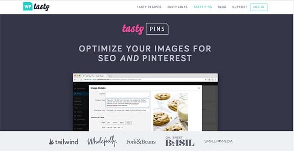 Tasty Pins allows you to optimize your blog’s images for Pinterest