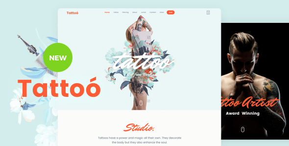 This lovely niche theme is built and suitable for your Tattoo and Piercing Shop. It has a purpose-oriented design and comes with Reservation Form