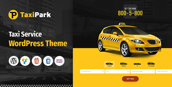 Boost your taxi service with TaxiPark: Taxi Service Company WordPress Theme. Responsive design