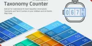 Streamline your WordPress event management with the Taxonomy Counter Widget for Calendarize it! Easily track events