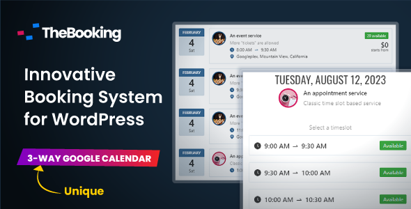 Effortlessly manage appointments with Team Booking - WordPress Booking System. Seamlessly integrates with Google Calendar for real-time updates and flexibility. Try now!