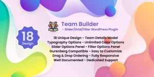 Elevate your website with the Team Showcase WordPress Plugin! Featuring 18 stunning design layouts