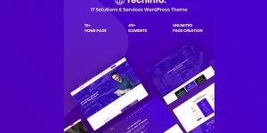 Techinfo – is a Clean  Powerful Technology  Software Multipurpose WordPress Theme. We fully include functionality in our theme to make a perfect website. This WordPress Theme created specially for IT Solution  Services