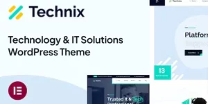 Discover Technix – the ultimate WordPress theme for Technology  IT Solutions! Perfect for SaaS