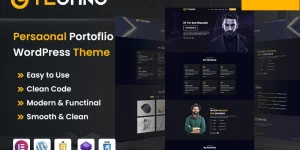Techno Personal WordPress Theme Our theme is much better. This is a personal portfolio website theme. There are many benefits to this theme. There is a clean code. You will easily understand when you see it. You can change the color as you wish. You can easily change your text.…