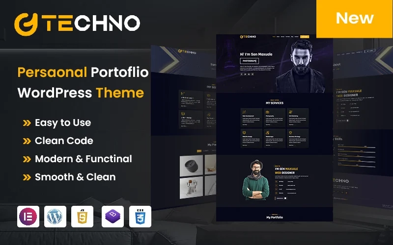 Techno Personal WordPress Theme Our theme is much better. This is a personal portfolio website theme. There are many benefits to this theme. There is a clean code. You will easily understand when you see it. You can change the color as you wish. You can easily change your text.…