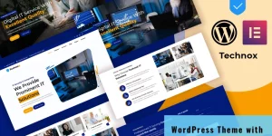 Technox - Consulting and IT Business Solution WordPress Elemtntor Theme. This very clean and helpful commented code for the developer and client's who can easily understand the code and structure and all features. If you are looking for a good quality WordPress theme for your IT Business