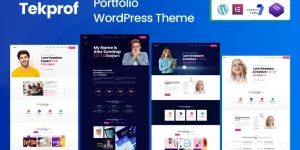 Tekprof is a Creative Portfolio WordPress theme. It’s a creative