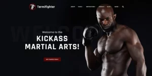 Termifighter is a fully editable martial arts club WordPress theme