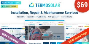 Termosolar is a well-designed and fully-functional WordPress Woocommerce Theme for Heating