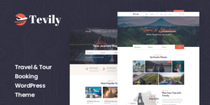 Elevate your travel agency website with Tevily - a feature-packed